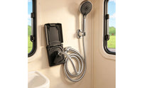 Embedded Hot and Cold Shower Fixture Detachable Parts Recessed Shower Station Water Resistant Bath Hardware for RV, Camping