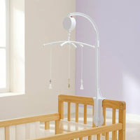 Clamp Base Baby Crib Mobile Stand ABS Plastic Melody Box Hanger Stand White for Babies