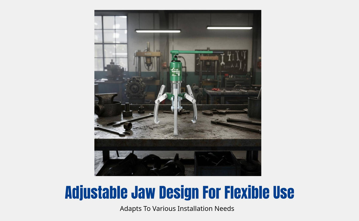 Hydraulic Three-Jaw Puller, Multifunctional Bearing Remover, Universal Split Disassembly Tool, Adjustable Grip, Carbon Steel