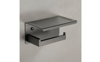 Wall-Mounted Bathroom Tissue Holder with Shelf Space-Saving Bathroom Tissue Holder with Shelf Bathroom Accessory