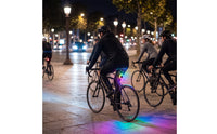Multicolor Cycle Rear Light Rechargeable Bike Tail Light Compact High-Visibility for Commuting