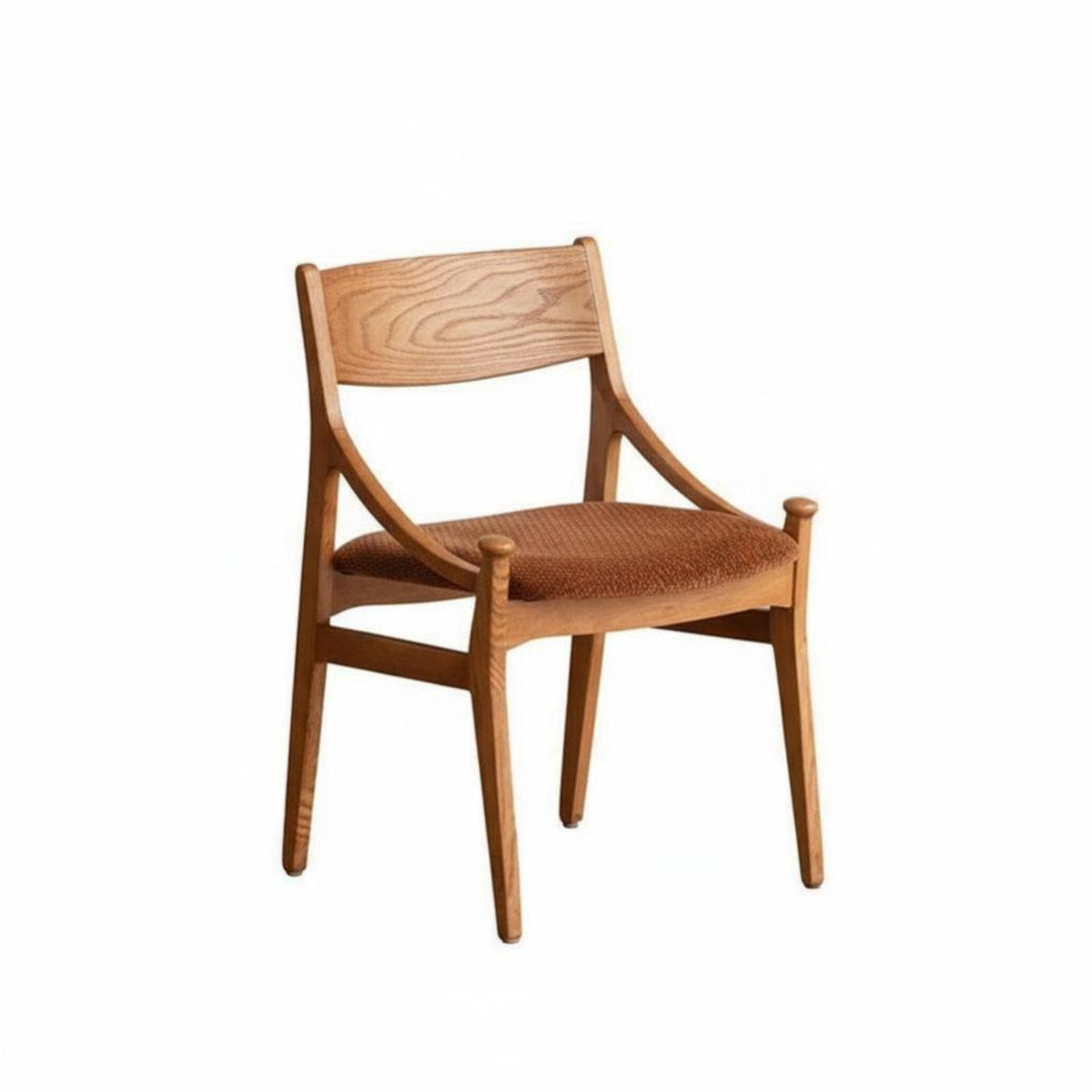 Light Luxury Aesthetic Cat Ear support Chair sturdy Wood Legs Accent Seat Upholstered Seating Furniture designer-inspired design for Design aficionados, Interior Decorators, Homeowners, Dining Room, Kitchen, perusing corner, Home Office