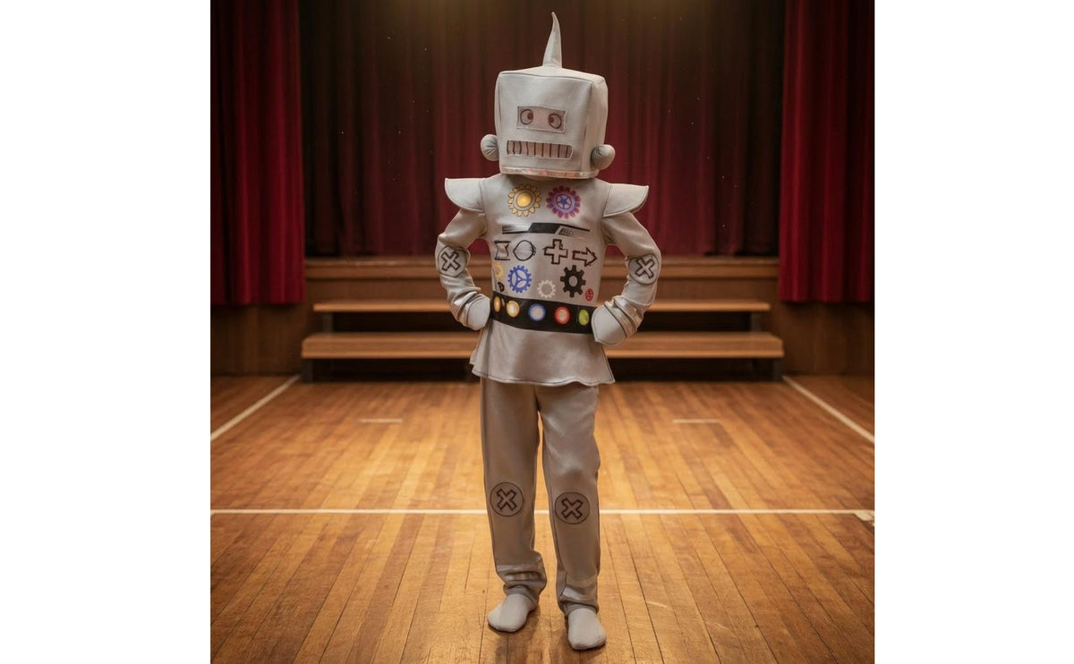 Children's Robot Costume Polyester Full-Body Robot Outfit Role-Play