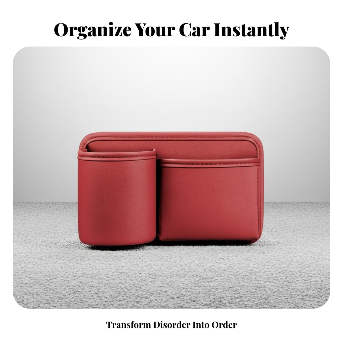 Back Storage Storage Compartment Saving Multifunctional Car Storage Box Easy Installation Vehicle Console Side Organizer for Commuters, Road Trips