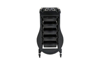 Salon Trolley Cart 5-Tier Salon Cart with Drawers Multipurpose Hairdresser Trolley for Barbers