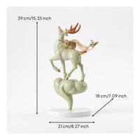 Deer Statue Modern Deer Figurine Sculpted for Entryway, Art Collectors