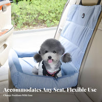 Safety Straps Dog Car Seat easy-clean Cover foldable Pet Travel Box Padded Interior creature travel crate Stable Design for travelers, Cat Owners, journey journeys, Home