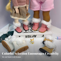 1:6 Miniature Doll Snow Boots Doll Boots Furry Lining for Hobbyists, Dioramas