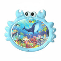 Leak Proof Design Baby Tummy Time Water Mat Easy to Set Up Inflatable Water Play Mat Foldable Infant Toy for Babies, Infants, Toddlers, Indoor
