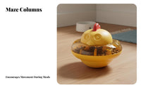 Chick Shaped Wobbler Toy Chew-Resistant Cat Brain-Teaser Feeder Mental
