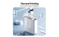 Inkless Printing Handheld Thermal Labeler Customizable Labels Portable Thermal Printer APP Controlled Price Label Machine Bluetooth Connectivity for Shop Owners, Supermarket Employees, Retail Shop, Small Business, Warehouse, Kitchen