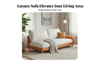 Light Luxury & design curvingd Chaise Longue technicalnical Fabric textile Upholstery Lounge Chair Space-Saving Indoor Furniture Cushioned Surface for Apartment Dwellers, homeowners, partners, Bedroom, Living Room, perusing alcove