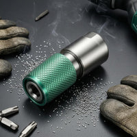 Knurled Grip Quick Release Drill Adapter Metal Self Locking Drill Adapter Socket Opening Hex Shank Bit Holder Compact