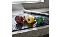 4 Pieces 1/4 Inch Pressure Washer Quick Connect Nozzle Set Body with Quick Connect Nozzle Tips Compact Cleaning Tool