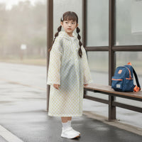 Waterproof Raincoat with Hood Full-Body Raincoat Translucent Rain Poncho Thickened for Students