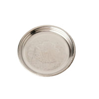 Stainless Steel Coaster Polished Metal Coaster Reflective Cup Saucer for Hosts, Home Entertaining