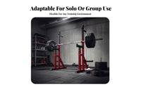 Adjustable Squat Rack Locking System Multi-Functional Weightlifting Rack Stable H-Shaped Base Heavy Duty Squat Stand for Home Gym