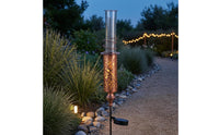 Clear Tube Solar Rain Gauge Printed Markings Metal Rain Gauge Stake for Lawn Decoration