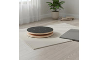 Wooden Waist Rotating Disc Portable Waist Rotator Board Includes Floor Protection Mat Core Twist Disc for Indoor
