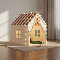 Safe and Kids Play Tent House Large Space Princess Castle Tent Portable Indoor Play Castle Sturdy Metal Frame for Toddlers