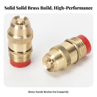 High Atomization Mist Adjustable Brass Nozzle Built-in Filter Head Sprayer Long-Lasting for Gardeners, DIY Enthusiasts, Garden, Greenhouse