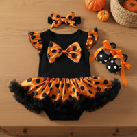 3 Pieces Flutter Sleeve Tutu Romper Soft & Comfortable for Photoshoot