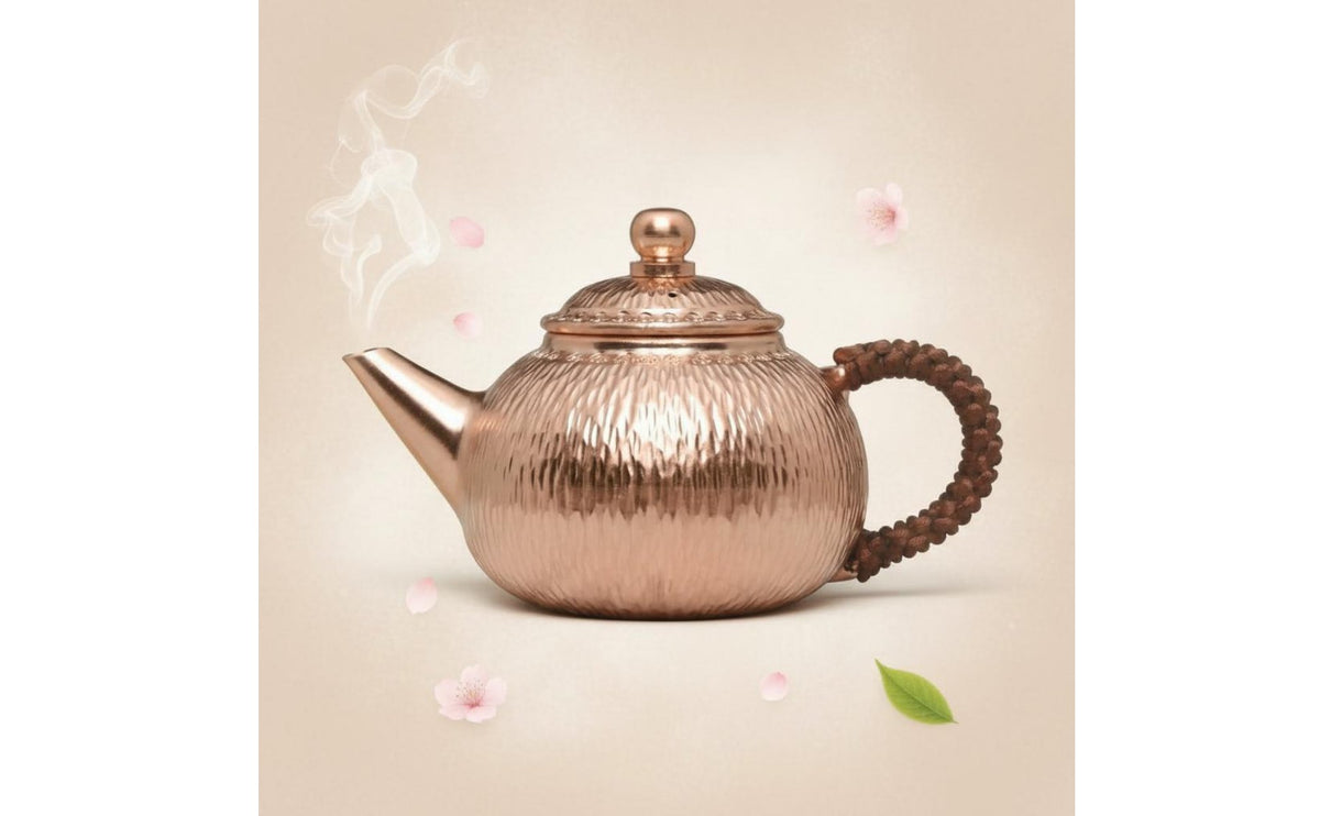Handmade Copper Teapot Anti-Scald Handle Small Gongfu Tea Pot Great Gift