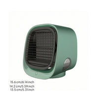 Desktop Mini Air Cooler Quiet Cooling Fan Slim for Office, Bedside Table