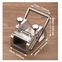 Hand-Operated Leather Skiver Knurled Knobs Belt Strap Skiver Aluminum