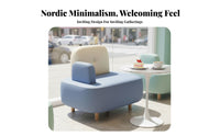 Curved Backrest Upholstered Bench and Chair Dining Set Modern Design Padded Multi-Person Bench Sturdy Construction Commercial Furniture Easy to Clean for Restaurant Owners, Interior Designers, Guests, Dessert Shop, Reception Area, Office, Kitchen