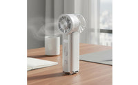 100 Speed Settings USB Handheld Fan Long Battery Life Semiconductor Cooling Fan Rechargeable Digital Display for Outdoor, Travel