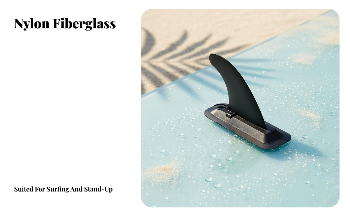 Insertable Stand-up Paddleboard Fin Easy Installation Slide in Paddleboard Fin Attach-on Skeg No Tools Needed Watersport