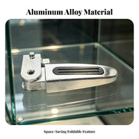 2 Pieces Foldable Foot Pegs Non-Slip Foldable Rear Foot Pegs Easy Installation Passenger Footrest for Passengers