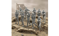 10 Pieces Unpainted Resin Soldiers  Miniature  Figurines  Painting One-Piece Resin Figurines for Model Painters, Dioramas