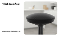 Modern Minimalist Design Adjustable rotating Stool Backless Adjustable Round Pedestal Chair Padded pad High Seat Built-in Footrest for Business Owners, Shop Workers, Kitchen, cosmetic studio, Counter, Garage