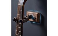 Drillno-Drill Wooden Guitar Wall Hanger Shielding Guitar Wall Mount with Wooden Base Secure Sturdy for Musicians, Home Storage