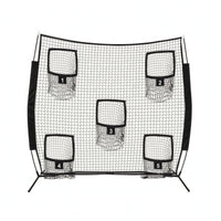 Football Target Net Freestanding Quarterback Practice Net Metal Frame Sports Training Equipment