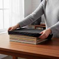 Dustproof Vinyl Shelf Cover Snug-Fit Vinyl Storage Cover Stretchy Dust Case Reusable for Audiophiles
