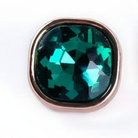 Faceted Glass Button Polished Shine Brightens Outfits for Cardigans