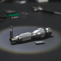 Screwdriver Handle with Bit Holder Compact Screwdriver Handle Solvent Resistant Manual Driver with Bits for Hobbyists
