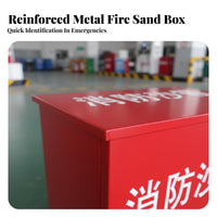 Fire Sand Box Thickened Fire Extinguishing Sand Container Extinguishing Sand Bin Cold-Rolled Steel Plate Construction for Gas Station Attendants