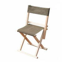 Foldable Design Foldable Wooden Stool with rearrest sturdy Wood Frame Foldable Travel Chair Space-Saving Portable Seating Lightweight for Anglers, Families, Fishing, Camping, outdoor meals, rearyard
