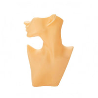 Smooth Jewelry Display Bust Solid Half-Face Mannequin Bust Open Bottom for Photography