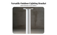 Heavy-Duty Solar Street Light Mounting Arm Weather-Resistant Cantilever Light Pole Bracket Weatherproof for Rural Areas, Garden, Yard