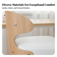 Armless Rolling Desk Chair Space-Saving Design rotating Stool Padded Seat