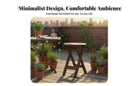 Foldable Padded Round Stool Space-Saving Portable Seat Easy Storage Household Furniture Minimalist Design for Homeowners, Event Hosts, Indoor Use, Kitchen, Dorm Room, Events & Parties
