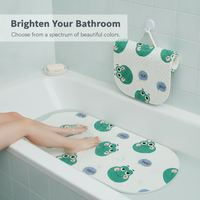 Cartoon Non-Slip Bathtub Mat with Suction Cups for Shower Room Bathroom Floor