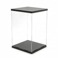 Dustproof Action Figure Display Case Transparent Model Display Box High Transparency Lighted for Collectors