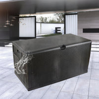 Storage Box with Gas Struts Weather-Resistant Patio Storage Box Large for Homeowners, Gardeners, Garden, Terrace