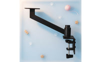 360 Degree Rotation Adjustable Desk Clamp Cat Bed Holder Space Saving Clamp-on Floating Cat Perch Support Stable Load-Bearing Rotating Table Mount Arm for DIY Enthusiasts, Small Areas, Home Office